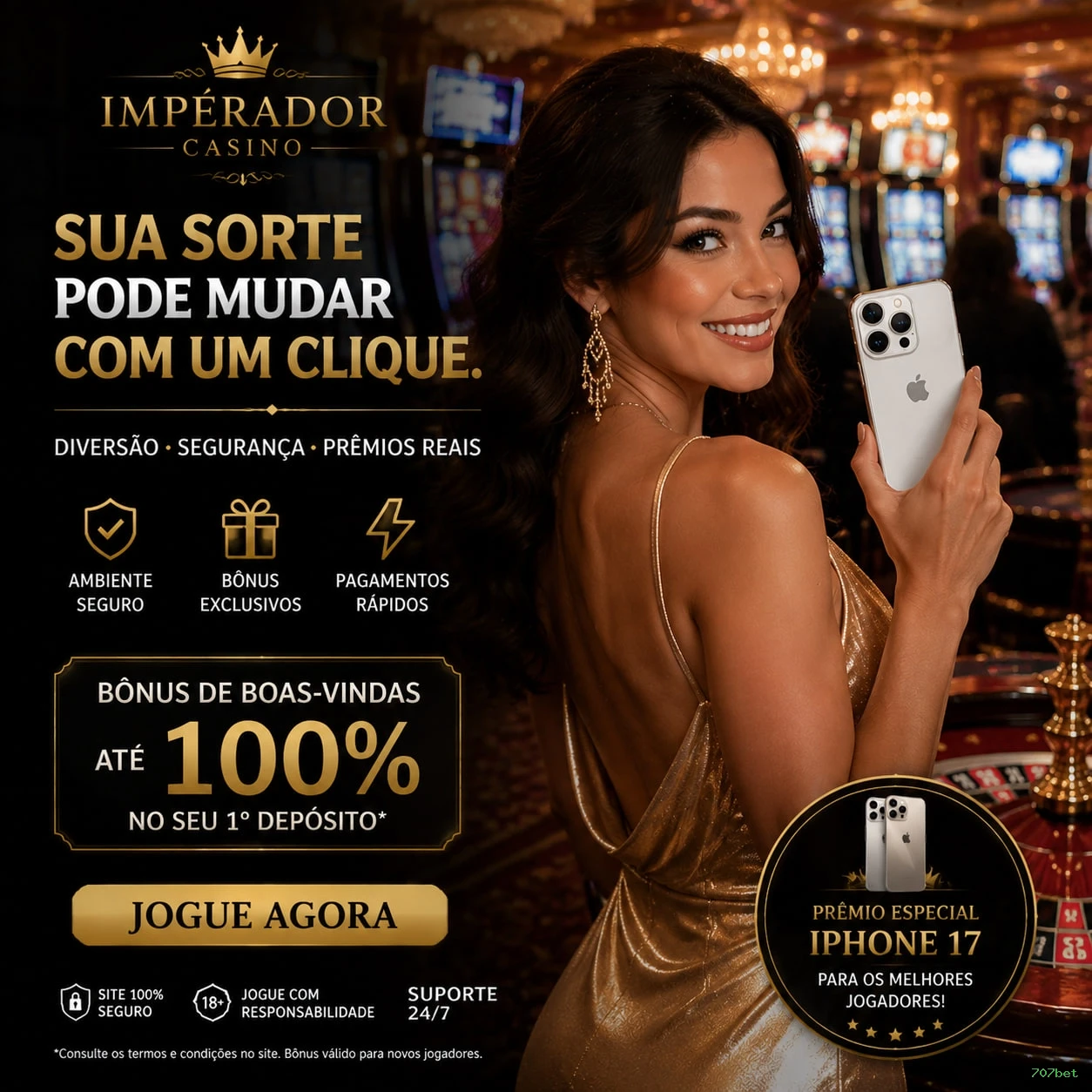 Imagem promocional de todos os jogos da 707bet